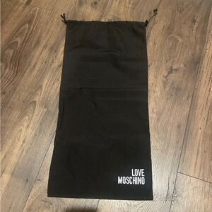 Love Moschino Dust Bag Duster Long Black 11.5x24 long